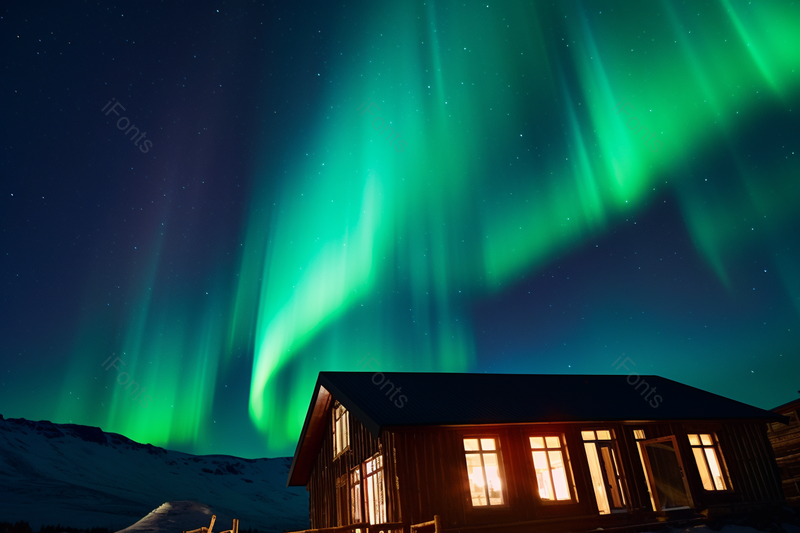 户外唯美极光风景,高清,摄影图,摄影图片,图片大全,摄影图免费下载